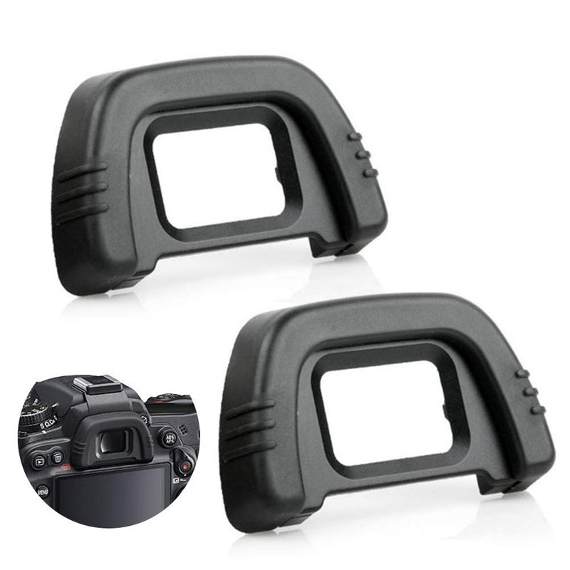 Sedremm Eyecup,Sedremm Camera DK-21 Eyecup Replacement Eyepiece for Nikon D7000 D750 D610 D600 D300 D200 D100 D90 D80 D70 D70s Cameras Viewfinder, 2 Pack - Image 1